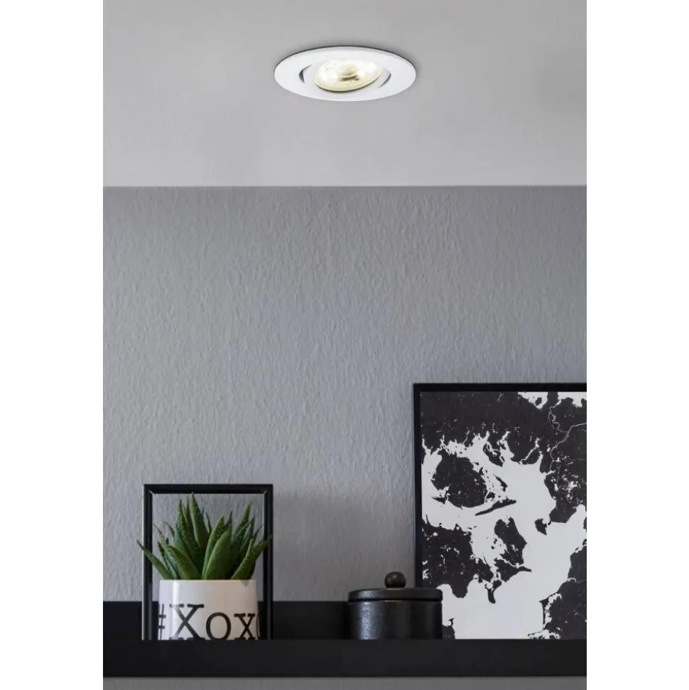 Spot Encastrable Eglo Saliceto-Z Led Blanc, 1 Lumiere