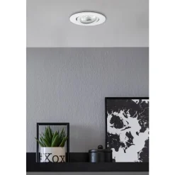 Spot Encastrable Eglo Saliceto-Z Led Blanc, 1 Lumiere