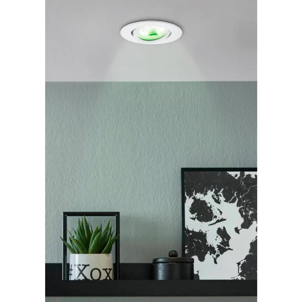 Spot Encastrable Eglo Saliceto-Z Led Blanc, 1 Lumiere