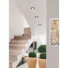 Spot Encastrable Eglo Salabate Led Noir, 1 Lumiere
