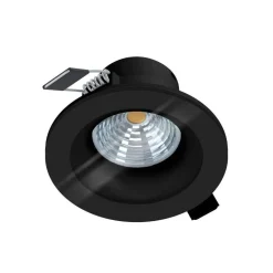 Spot Encastrable Eglo Salabate Led Noir, 1 Lumiere