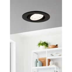 Spot Encastrable Eglo Saliceto-Z Led Noir, 1 Lumiere