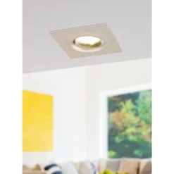 Spot Encastrable Eglo Saliceto Led Nickel Mat, 1 Lumiere
