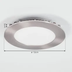 Spot Encastrable Finsrud Led Nickel Mat, 1 Lumiere