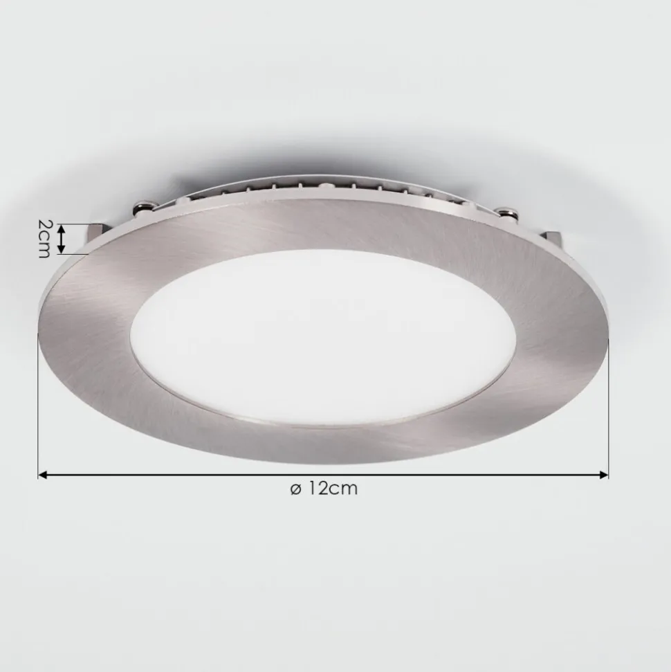 Spot Encastrable Finsrud Led Nickel Mat, 1 Lumiere
