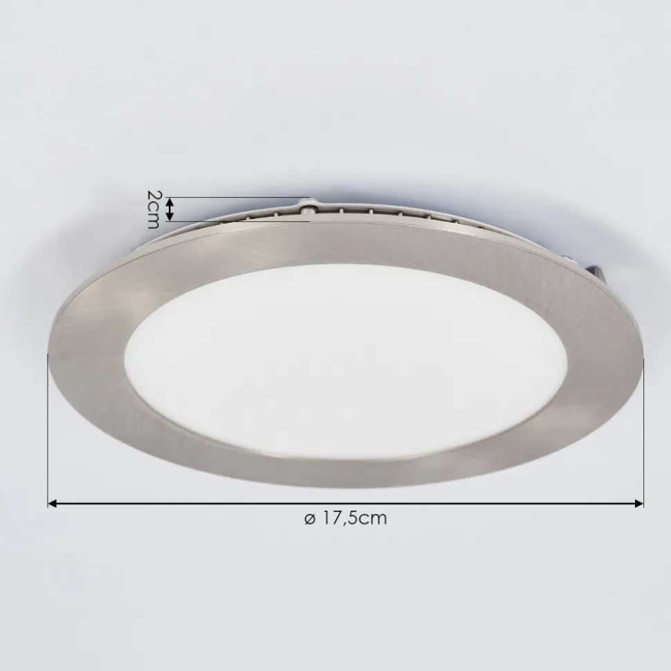 Spot Encastrable Finsrud Led Nickel Mat, 1 Lumiere