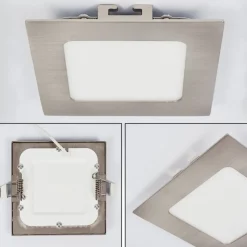 Spot Encastrable Finsrud Led Nickel Mat, 1 Lumiere