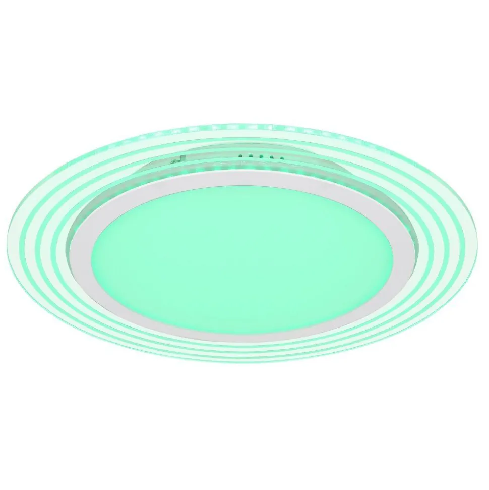 Spot Encastrable Globo Nathalie Led Blanc, 1 Lumiere, Telecommandes, Changeur De Couleurs