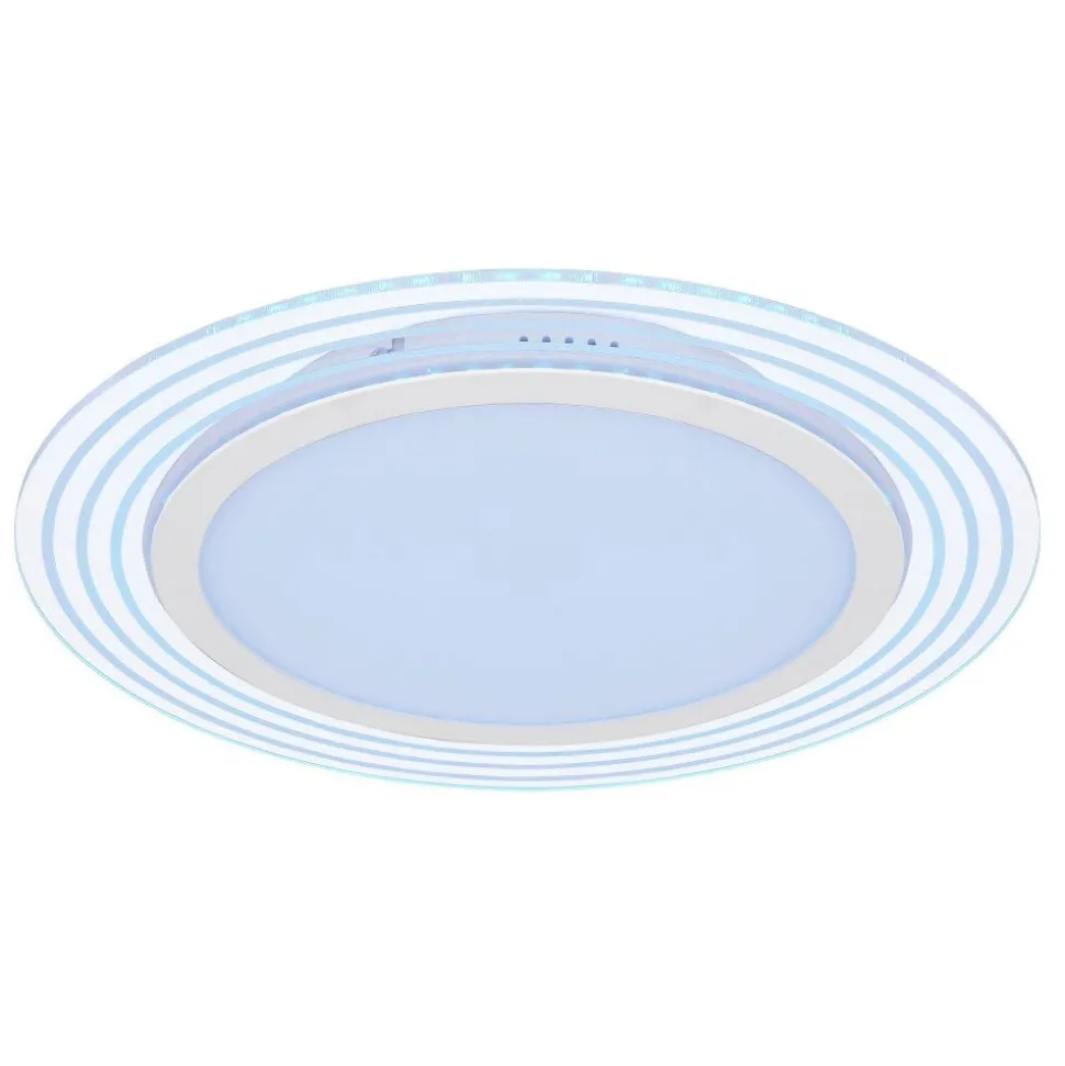 Spot Encastrable Globo Nathalie Led Blanc, 1 Lumiere, Telecommandes, Changeur De Couleurs