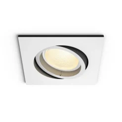 Spot Encastrable, Kit D'Extension Philips Hue Ambiance White & Color Centura Blanc, 1 Lumiere, Changeur De Couleurs