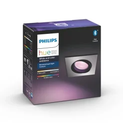 Spot Encastrable, Kit D'Extension Philips Hue Ambiance White & Color Centura Argente, 1 Lumiere, Changeur De Couleurs