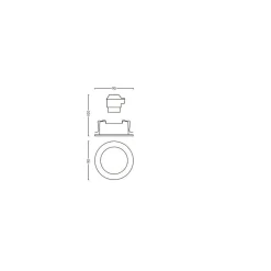 Spot Encastrable, Kit D'Extension Philips Hue Ambiance White Milliskin Blanc, 1 Lumiere