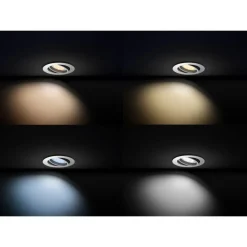 Spot Encastrable, Kit D'Extension Philips Hue Ambiance White Milliskin Argente, 1 Lumiere, Telecommandes