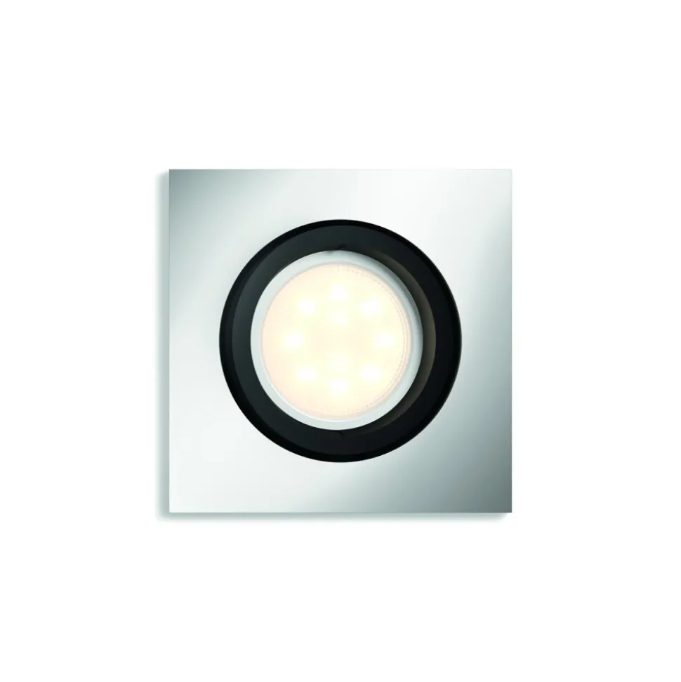 Spot Encastrable, Kit D'Extension Philips Hue Ambiance White Milliskin Argente, 1 Lumiere, Telecommandes