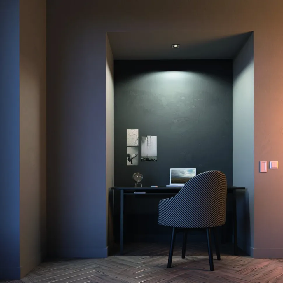 Spot Encastrable, Kit D'Extension Philips Hue Ambiance White Milliskin Argente, 1 Lumiere, Telecommandes