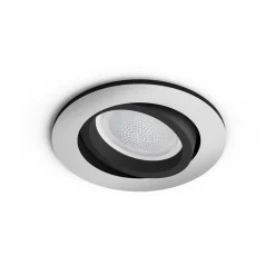 Spot Encastrable, Kit D'Extension Philips Hue Ambiance White & Color Centura Argente, 1 Lumiere, Changeur De Couleurs