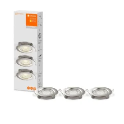 Spot Encastrable Ledvance Spot Acier Inoxydable, 3 Lumieres