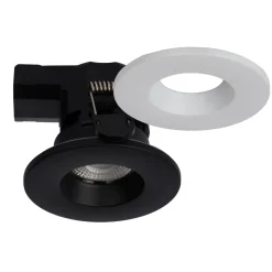Spot Encastrable Lucide Binky Led Noir, 1 Lumiere