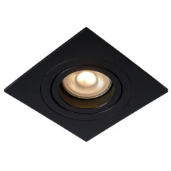 Spot Encastrable Lucide Tube Noir, 1 Lumiere