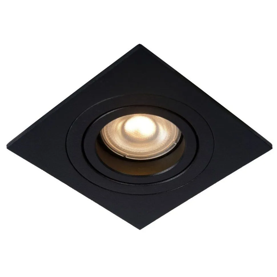 Spot Encastrable Lucide Tube Noir, 1 Lumiere