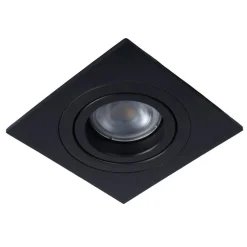 Spot Encastrable Lucide Tube Noir, 1 Lumiere
