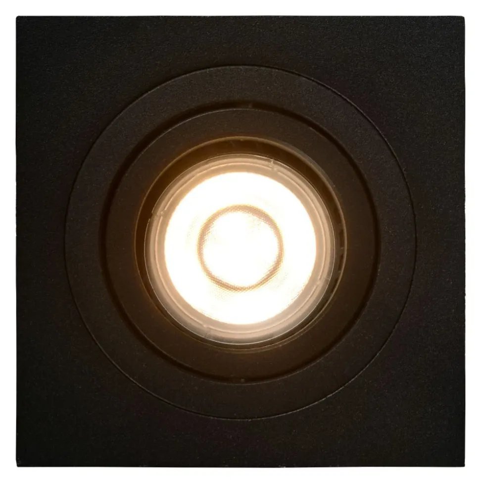 Spot Encastrable Lucide Tube Noir, 1 Lumiere
