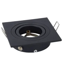Spot Encastrable Lucide Tube Noir, 1 Lumiere
