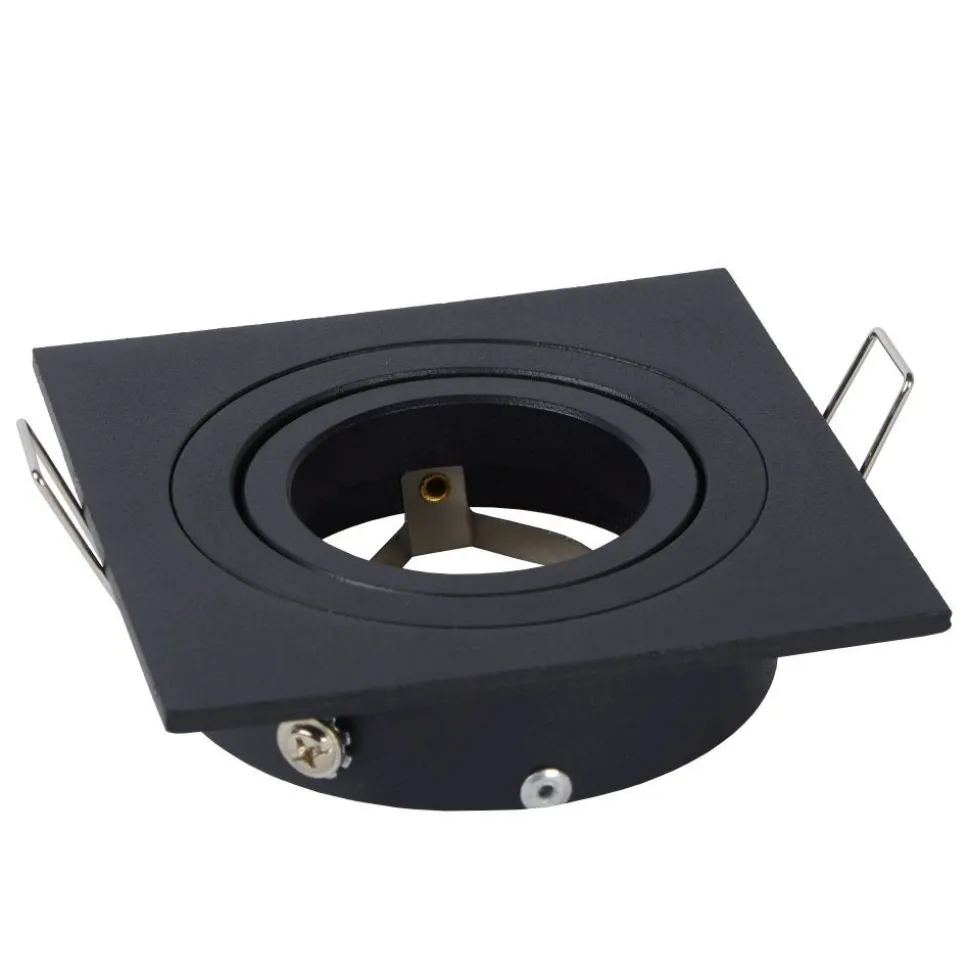 Spot Encastrable Lucide Tube Noir, 1 Lumiere