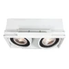 Spot Encastrable Lucide Trimless Blanc, 2 Lumieres