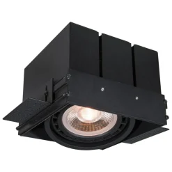 Spot Encastrable Lucide Trimless Noir, 1 Lumiere