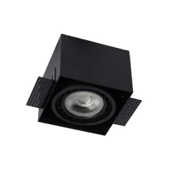 Spot Encastrable Lucide Trimless Noir, 1 Lumiere