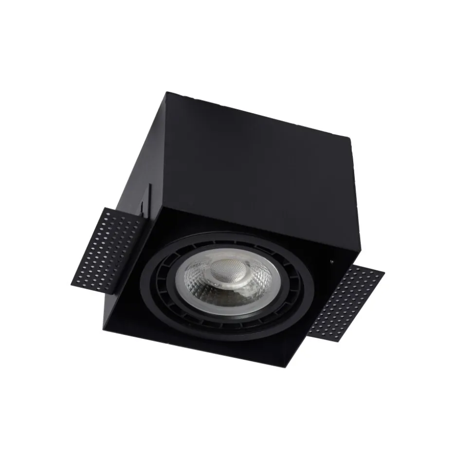 Spot Encastrable Lucide Trimless Noir, 1 Lumiere