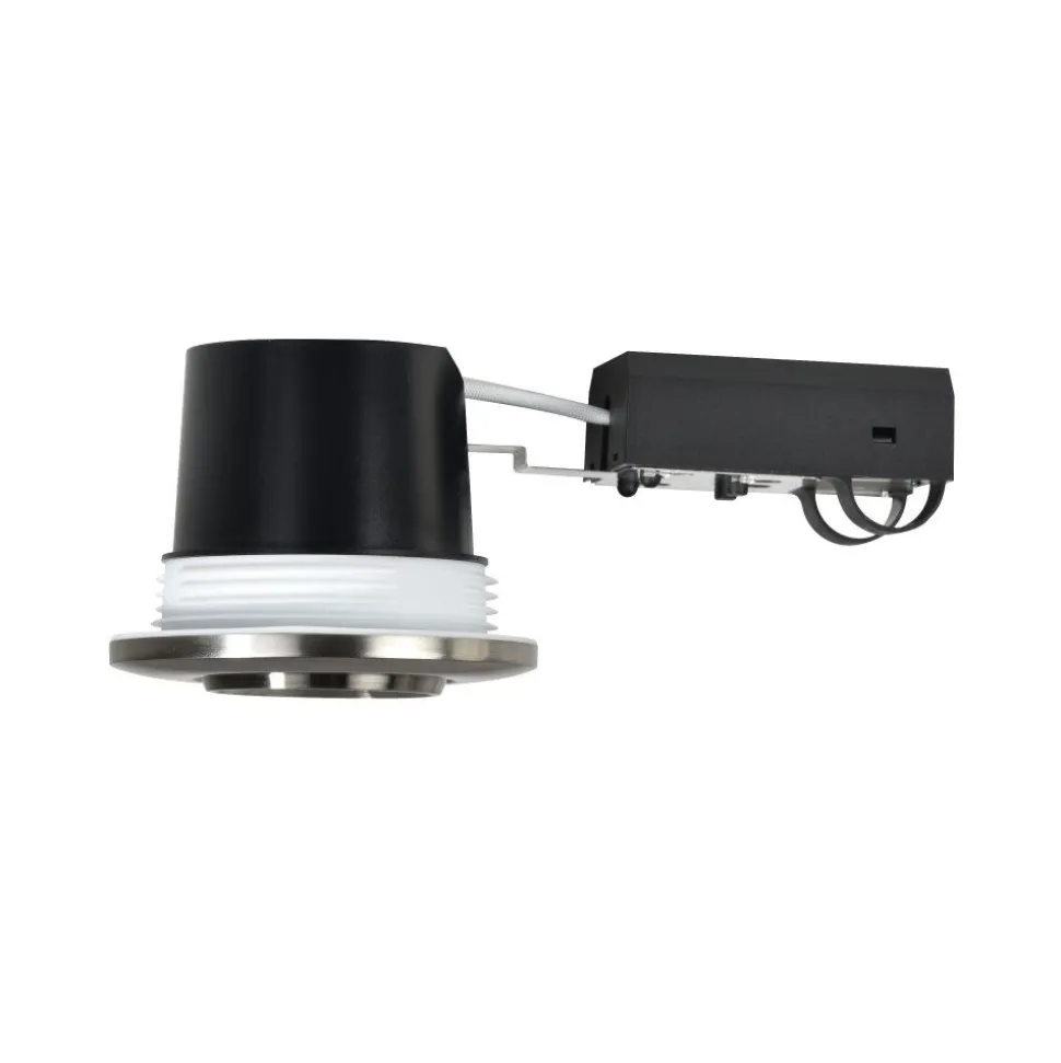 Spot Encastrable Nordlux Umberto Led Nickel Mat, Noir, 1 Lumiere