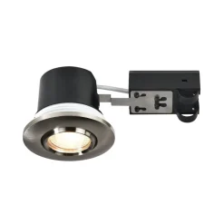 Spot Encastrable Nordlux Umberto Led Nickel Mat, Noir, 1 Lumiere