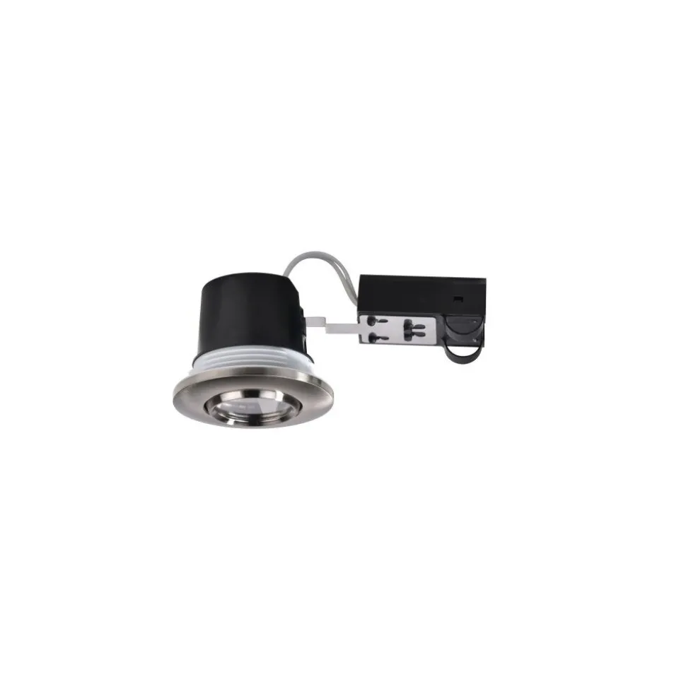 Spot Encastrable Nordlux Umberto Led Nickel Mat, Noir, 1 Lumiere