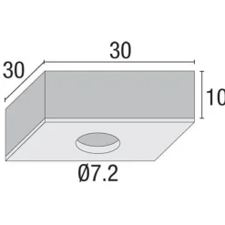 Spot Encastrable Nordlux Tip Zingue, 1 Lumiere