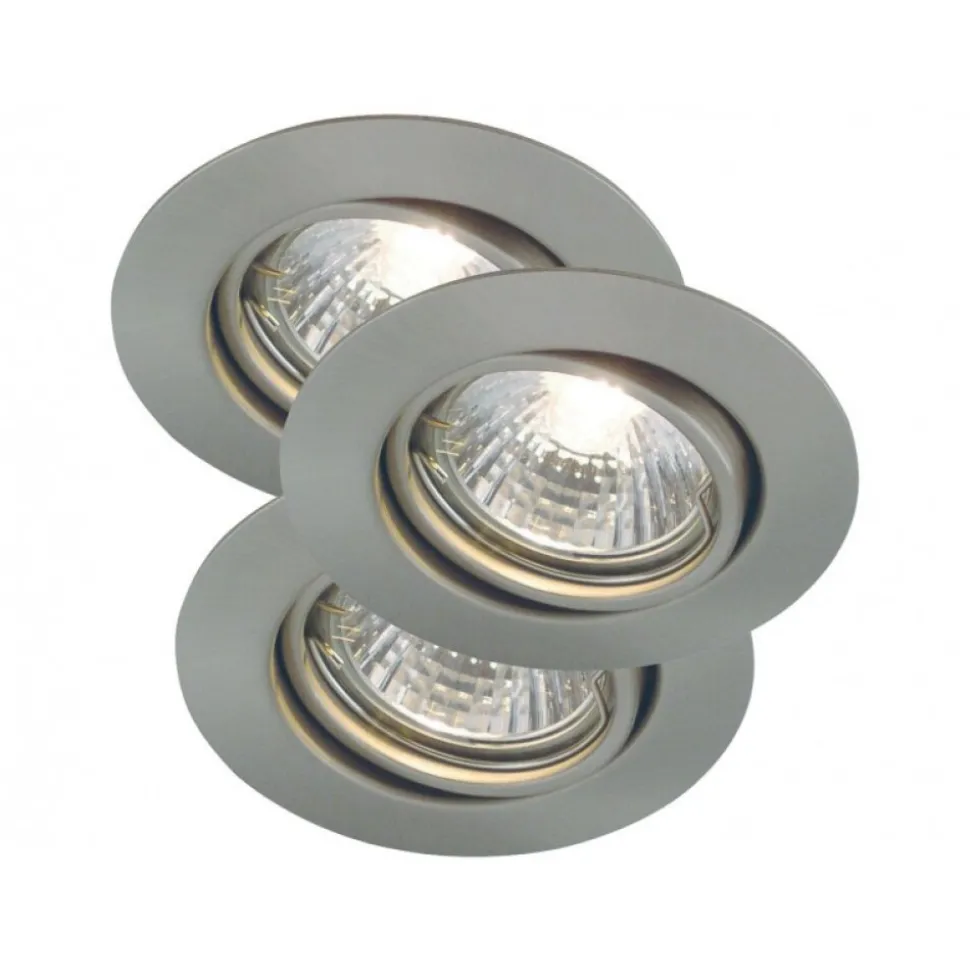Spot Encastrable Nordlux Triton Acier Inoxydable, 3 Lumieres