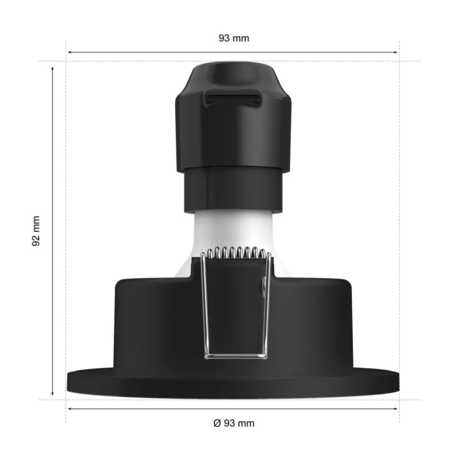 Spot Encastrable Philips Hue Xamento Led Noir, 1 Lumiere, Changeur De Couleurs