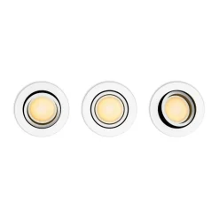 Spot Encastrable Philips Hue Milliskin Led Blanc, 3 Lumieres