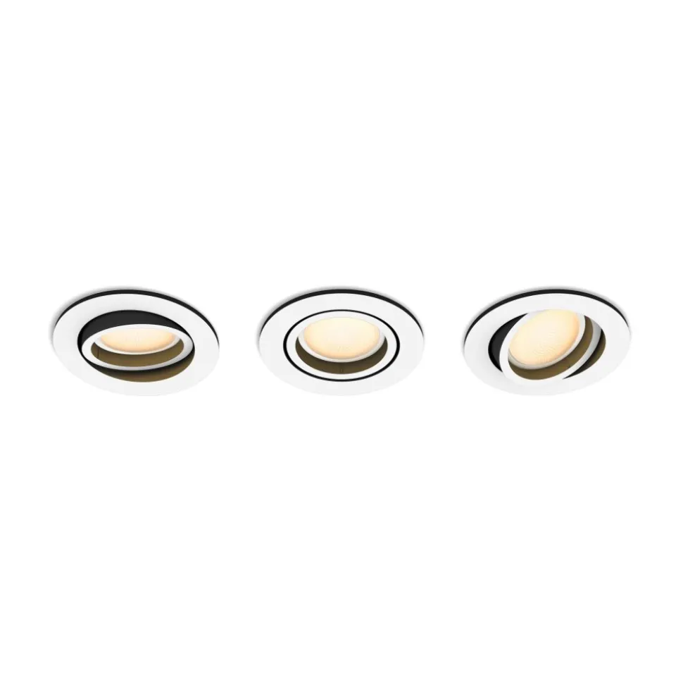 Spot Encastrable Philips Hue Milliskin Led Blanc, 3 Lumieres