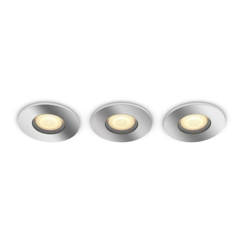 Spot Encastrable Philips Hue Adore Led Aluminium, 3 Lumieres, Telecommandes