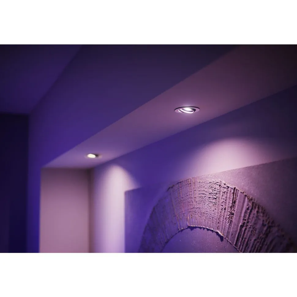 Spot Encastrable Philips Hue Centura Led Blanc, 1 Lumiere, Changeur De Couleurs