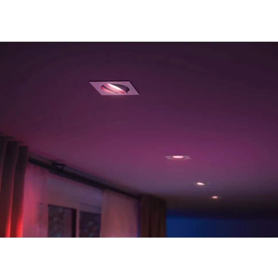Spot Encastrable Philips Hue Centura Led Blanc, 1 Lumiere, Changeur De Couleurs