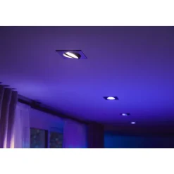 Spot Encastrable Philips Hue Centura Led Blanc, 1 Lumiere, Changeur De Couleurs