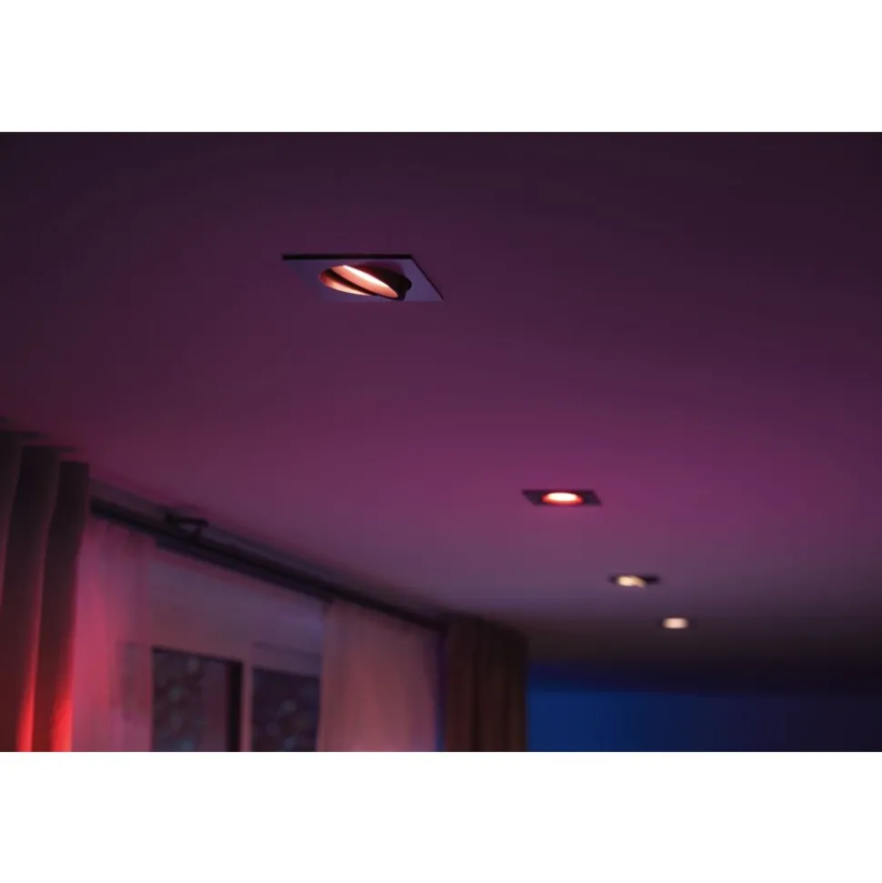 Spot Encastrable Philips Hue Centura Led Blanc, 1 Lumiere, Changeur De Couleurs