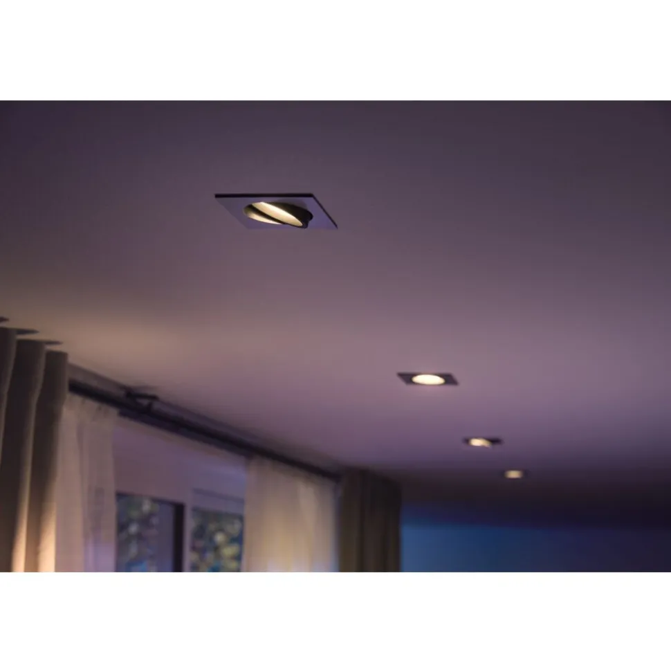 Spot Encastrable Philips Hue Centura Led Blanc, 1 Lumiere, Changeur De Couleurs