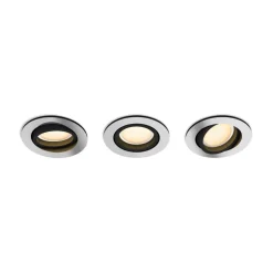 Spot Encastrable Philips Hue Milliskin Led Argente, 3 Lumieres