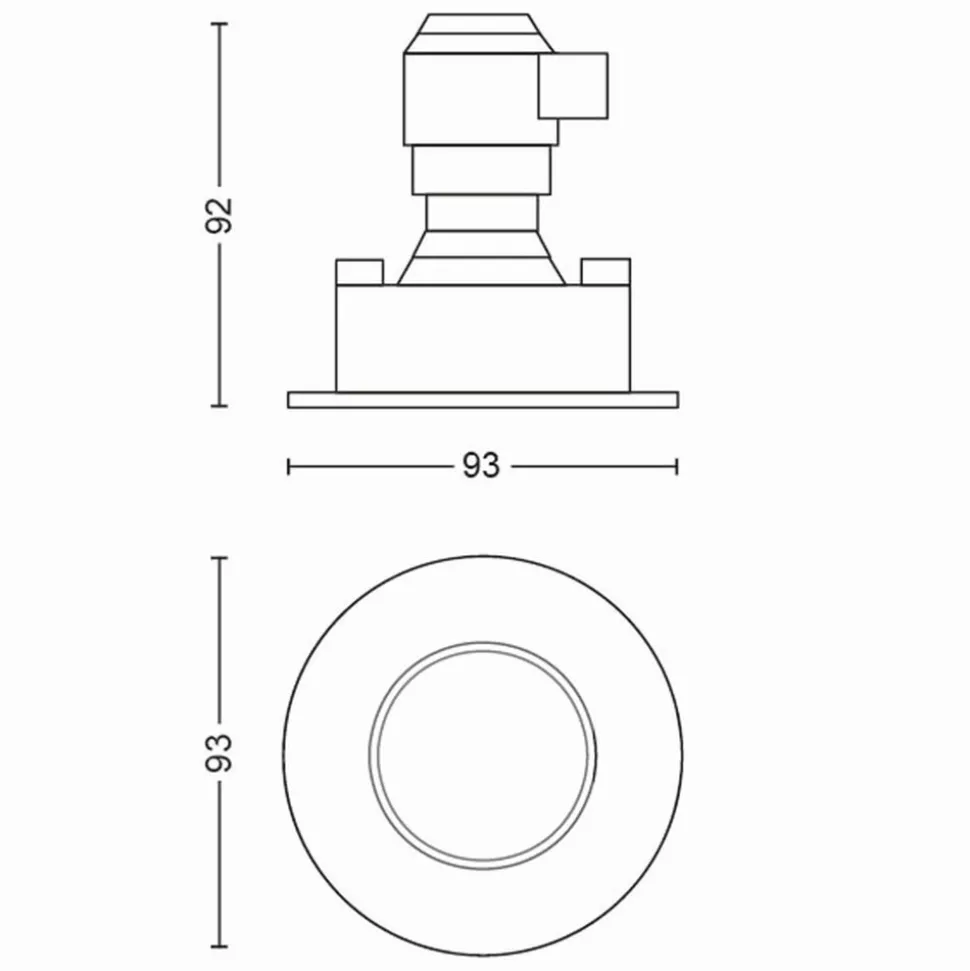 Spot Encastrable Philips Hue Adore Led Aluminium, 1 Lumiere, Telecommandes