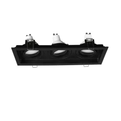 Spot Encastrable Trio Kenai Led Noir, 3 Lumieres