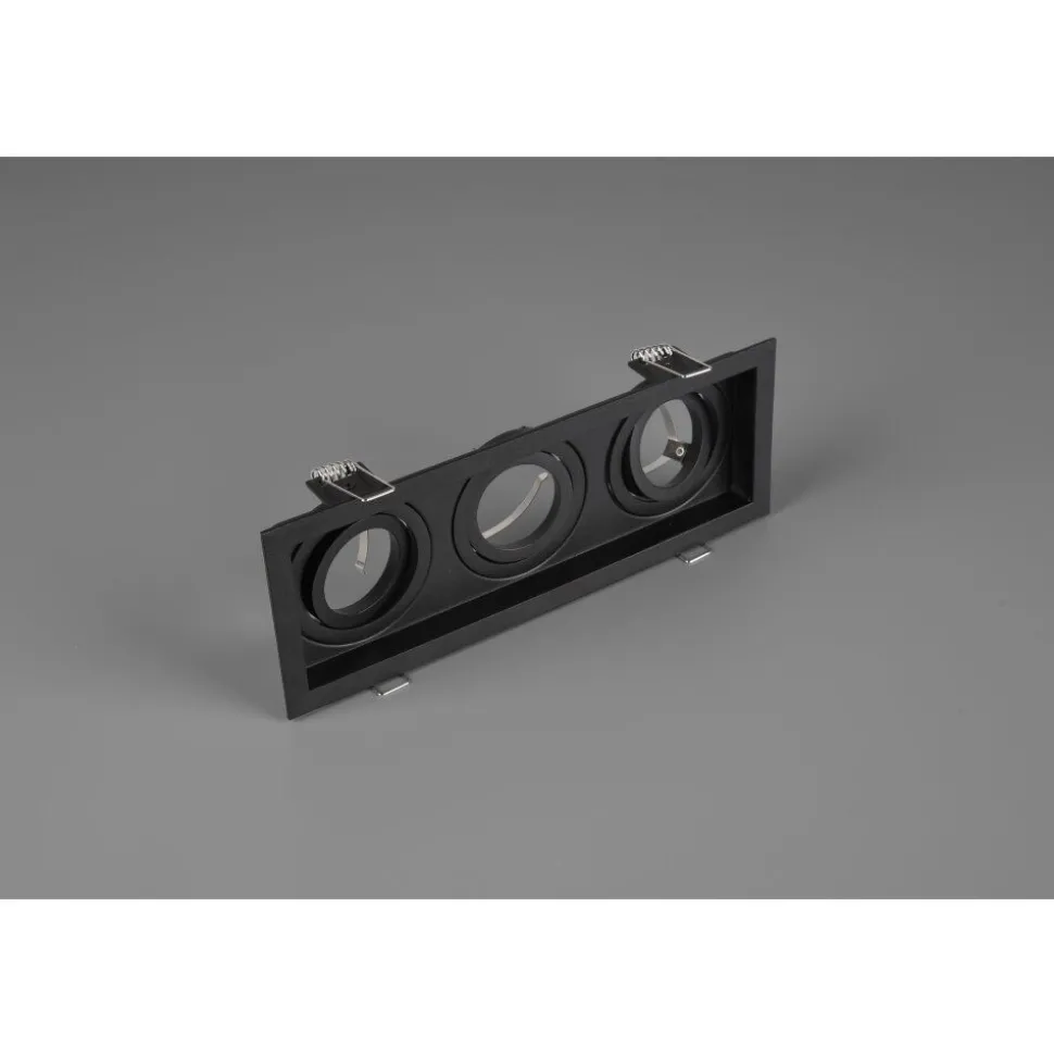 Spot Encastrable Trio Kenai Led Noir, 3 Lumieres